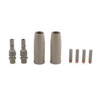 8 materiali di consumo per saldatura MIG per torcia 15AK con rivestimento antiaderente uniforme per migliorare il rilascio delle scorie e mantenere l'integrità (0,6 mm)