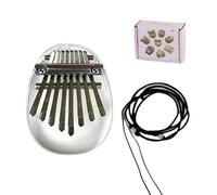 8 Mini Kalimba Legno Squisito Dito Pollice Regalo Musicale Buon Pianoforte Marimba Ciondolo W6r0 Accessori
