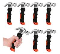 8 mini martelli da carpentiere da 226,8 g, piccoli martelli da campeggio, con gomma morbida, per progetti fai da te in casa e in ufficio