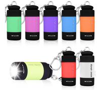 8 mini torcia a LED, torcia USB, ricaricabile, IPX8, piccole torce impermeabili