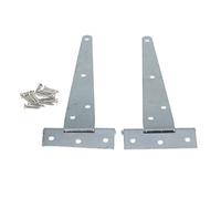 8 misure disponibili 2 pezzi cerniera a T cerniera a T cerniera for porta capannone cinghia - come descritto argento 8 pollici