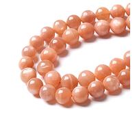 8 mm, 45 perline AAA, in pietra naturale del sole, perline rotonde sfuse per la creazione di gioielli, pietra energetica, potere curativo, braccialetto fai da te, collana da 38,1 cm (perle di pietra