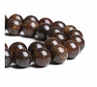 8 mm 45 pezzi pietra naturale bronzite gemma distanziatore perline sfuse per la creazione di gioielli fai da te braccialetto collana 1 filo