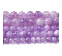 8 mm, 45 pezzi, pietra naturale, lavanda, ametista, cristallo per gioielli, fai da te