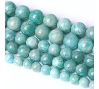 8 mm 45 pezzi Pietre naturali Amazonite di grado 2A, cristalli energetici con potere curativo, perle sciolte per la creazione di gioielli, bracciali e collane fai da te, 1 filo