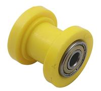 8 mm da 10 mm a trazione a motore Guida a rulli Testizzante Tessioner Pulley compatibile con motociclici motocross bici bici ATV CRF CR XR Modelli(Yellow 10mm)