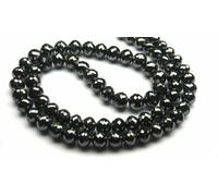 8 MM Nero Collana Diamante 61cm Terra Estratto Certificato Regalo di Compleanno