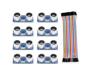 8 moduli ad ultrasuoni compatibili con HC-SR04, sensore di distanza modulo ultrasonico, supporta 3.3-5 V per Arduino UNO, robot, XBee, ZigBee, ecc.