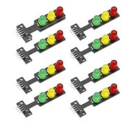 8 moduli LED per semaforo da 3,3 - 5 V 8 mm Creative DIY mini semaforo compatibile con Arduino
