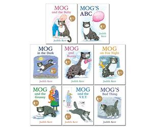 小猫莫格8册 Mog and the baby 英文原版绘本 老虎来喝下午茶同作者Judith Ke