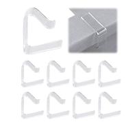 8 mollette per tovaglia trasparenti, clip di fissaggio per tovaglia in plastica, fissatore antiscivolo per la casa, adatto a uno spessore di scrivania di 3,5-5 cm, adatto per cucina e soggiorno.