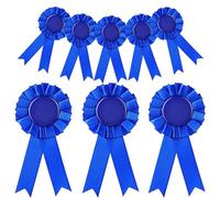 8 nastri vuoti per premio, per il primo posto, nastri per distintivi, per vincitore, campioni, riconoscimento, concorsi sportivi, colore: blu