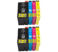 8 Non-Oem 27XL Inchiostri Per Epson WF-3620DWF WF-3640DTWF WF-3640TDWF