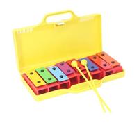 8 Nota Campane di Risonatore Colorate per Bambini Adulti con Piastre di Alluminio per L'educazione Musicale e lo Sviluppo del Ritmo in Packaging di Scatole Gialle, Coordinazione