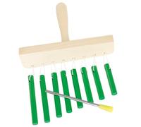 8 note portatile Wind Chimes strumento con manico in legno musicale perfetto per la pratica musicale e palcoscenico di metallo vento