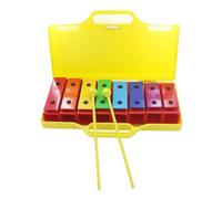 8 Notes Xylophone, Musical Instrument, Glocpiel with 2 s, Aluminum and Pla Eonal Toy for Toddlers and nd Stable Sound