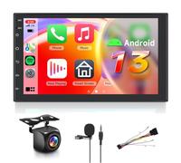 【8 Nucleo 4+64G】Hodozzy Carplay Android Autoradio 2 Din con GPS 7 Pollici IPS Schermo, Stereo Auto Bluetooth con Android Auto/DSP/WiFi/RDS/FM/USB+Telecamera Retromarcia