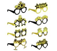 8 Occhiali da Vista per Feste di Compleanno, Occhiali da Sole di Carta per 50°, Decorazione per Cabina Fotografica, Accessori per Lei, Ragazze, Donne, Bomboniere