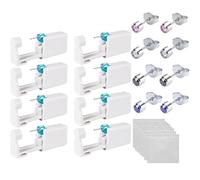 8 orecchini a goccia, orecchini da soli, sterili usa e getta, kit per piercing al naso, per donne, uomini, ragazze e ragazzi