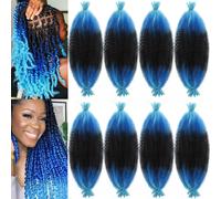 8 pacchetti panorami afro afro afro martelo twist per capelli intrecciati ombre blu capelli marley per donne nere corto marley colpi di scena acconci