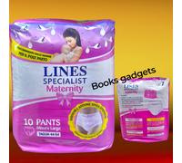 8 Pacchi (80 Mutandine TG.L 44-54) Lines Specialist Maternity Pants Post-Parto