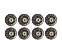 8 Pack Ruote da Skate in Linea 82A con Cuscinetti 72MM, Ruote per Bagagli, Sostituzione Ruote mobili per Sostituzione Ruota Roller Blade, Ruote Pattino a rotelle