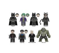 8-pack Superhero Series Minifigure Building Blocks Kit, Batman Joker Assembled Mini Action Figures Toy Set Kids Gifts [HK]