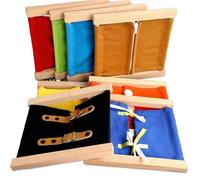 8-Pack Wooden Activity Busy Boards for Seniors - Full Color Set, Large 23"x23"x12" Each, Fine Motor Practice, Sensory Stimulation, Cognitive Engagement, Promotes Relaxation