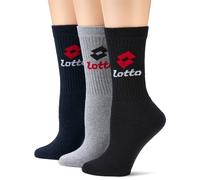8 Paia Calze Tennis Uomo LOTTO Spugna Rinforzata Punta Tallone Comfort Sport
