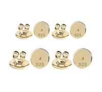 8 paia di chiusure dorate, a forma di farfalla, a disco, orecchino, alla moda, adatte per tutti gli orecchini