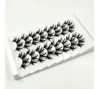 8 paia di ciglia di visone 3D all'ingrosso, non ciglia di visone crudeli, ciglia di visone artificiali alla rinfusa, trucco naturale delle ciglia finte