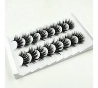 8 paia di ciglia di visone 3D all'ingrosso, non ciglia di visone crudeli, ciglia di visone artificiali alla rinfusa, trucco naturale delle ciglia finte