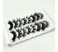 8 paia di ciglia di visone 3D all'ingrosso, non ciglia di visone crudeli, ciglia di visone artificiali alla rinfusa, trucco naturale delle ciglia finte