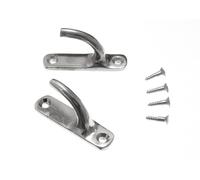 8 Paia Di Fermacurtain Moderni Cromati 45 X 10 X 25Mm | Onestopd