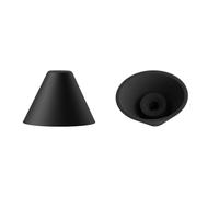 8 Paia di Gommini di Ricambio per Amplificatore Cearvol Wave Lite, Set in Silicone (S/M/L/XL), Design a Strato Singolo e Doppio, Compatibile con Wave Lite (ASIN: B0FPXMFN91, B0FRMWDTT8), Nero
