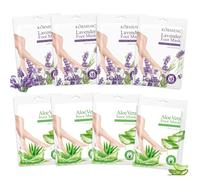 8 Paia Maschera Piedi Esfoliante, Maschera Piedi Idratante, Maschera Peeling Piedi, Rimuovere la Pelle Morta, Cura dei Piedi, Adatto a uomini e donne (4 Paia Aloe Vera & 4 Paia Lavanda)