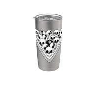 8 palle da biliardo Skull Blackwork Flash Bicchiere termico in acciaio inox doppia parete