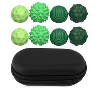 8 palline antistress con forza magnetica e custodia in silicone, palla magnetica rilassante per alleviare lo stress, divertenti palline magnetiche in silicone, antistatiche per massaggi (verde)