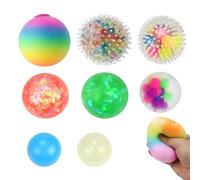 8 palline antistress, giocattolo antistress, per adulti e bambini, per l'autismo, antistress, antistress