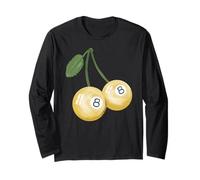 8 Palline dipinte a Mano con Ciliegie Gialle, da Biliardo e da Biliardo Maglia a Manica