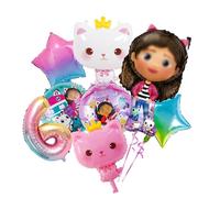 8 palloncini a tema cartone animato, decorazione di compleanno per ragazze, palloncini rosa per compleanno, 6 anni, decorazione di compleanno per bambini, palloncini in pellicola, palloncini per feste