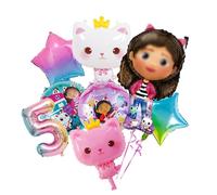 8 palloncini a tema cartone animato, decorazione di compleanno per ragazze, palloncini rosa per compleanno, 5 anni, decorazione di compleanno per bambini, palloncini in pellicola, palloncini per feste