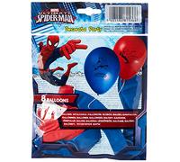 8 Palloncini in lattice spiderman rossi e blu - Blu - Taglia Unica
