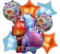 8 Palloncini in Pellicola per Elemento Della Follia, Palloncini di Compleanno, Palloncini Elementali Inclusi Palloncini ad Acqua, Palloncini Elementari di Fuoco
