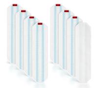 8 panni di ricambio per lavapavimenti Vileda H2Pro, lavabili e riutilizzabili, in microfibra, per O-Cedar H2Pro, piatti, ricambio per piastrelle, laminato e pavimenti duri