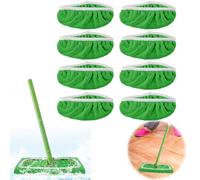 8 Panni Riutilizzabili Catturapolvere per Swiffer Sweeper Mop, Panni Umidi Asciutti con Elevata Assorbimento di Acqua e Sporco per Pavimenti, Ottimo per Tutti Tipi di Pavimenti
