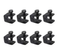 8 paraspruzzi universali per auto, morsetti parafanghi, morsetti per parafango, morsetti di fissaggio neri a U C, senza foratura, per auto con flangia parafango