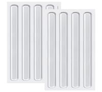 8 paraurti in silicone trasparente per ante di armadietti e mobili, strisce adesive 15 cm