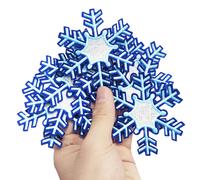 8 parches termoadhesivos con forma de copo de nieve para mochilas, sombreros, parches bordados vintage para reparar ropa, chaquetas y vaqueros.