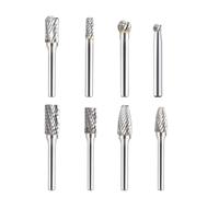 8 Pari Tungstens Carbides Burr Bit Set Elevato Durezza Per Le Precisioni Macinazione E Intaglio Vari Materiali Set Bara In Carburo Tungsteno
